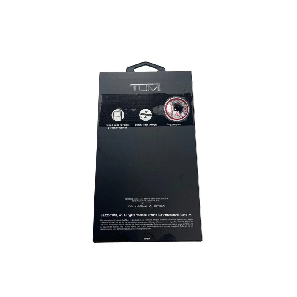 TUMI iPhone 17 Pro Max Case Clear MagSafe Compatible Slim‎ Protective Cover NEW